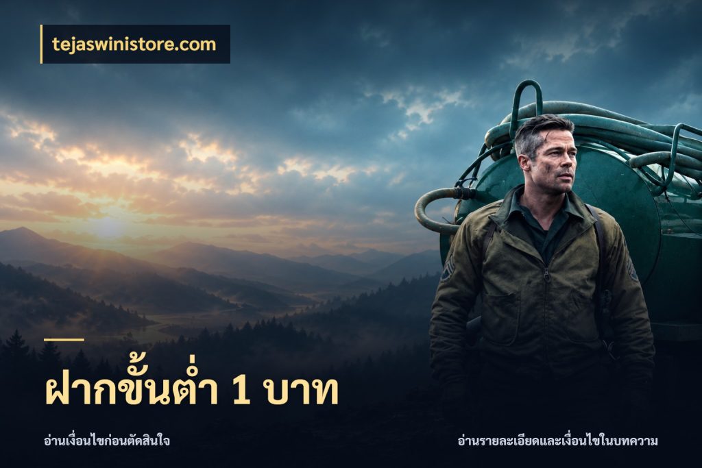 ฝากขั้นต่ำ 1 บาท สายทุนน้อยเลือกความสนุกให้พอดี ในมุม tejaswinistore.com
