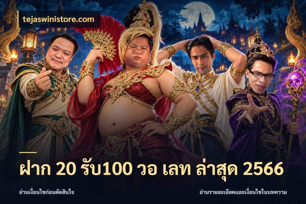 ฝาก 20 รับ100 วอ เลท ล่าสุด 2566 โปรยอดรับที่สายเกมสนใจ กับ tejaswinistore.com