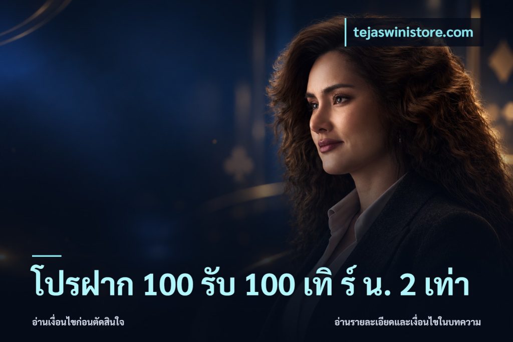 โปรฝาก 100 รับ 100 เทิ ร์ น. 2 เท่า