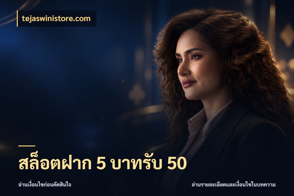 สล็อตฝาก 5 บาทรับ 50 เครดิตกับรูปแบบโปรที่ตรงใจ กับ tejaswinistore.com