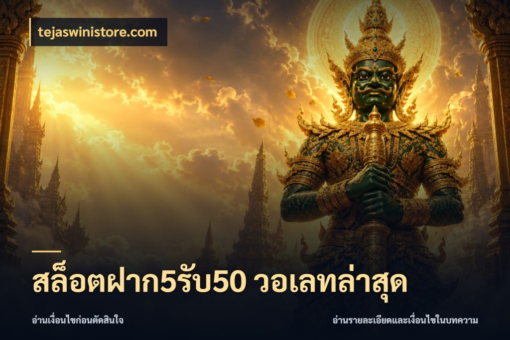 สล็อตฝาก5รับ50 วอเลทล่าสุด tejaswinistore.com เปิดมุมโปรให้เข้ากับเกมแนวโปรด