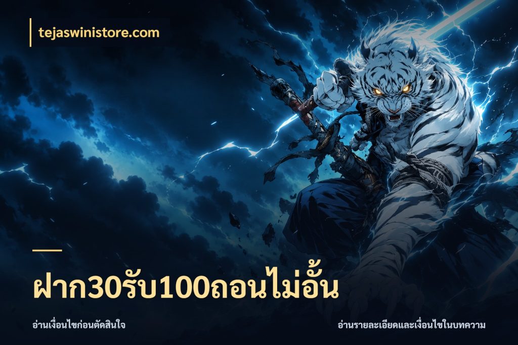 ฝาก30รับ100ถอนไม่อั้น สนุกกับตัวเลือกโปรในสไตล์ของคุณ กับ tejaswinistore.com