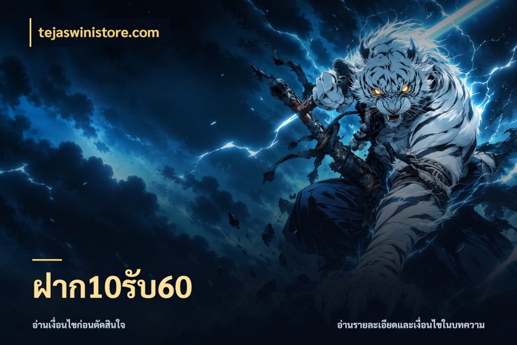 ฝาก10รับ60 สีสันของโปรฝากและยอดรับ กับ tejaswinistore.com